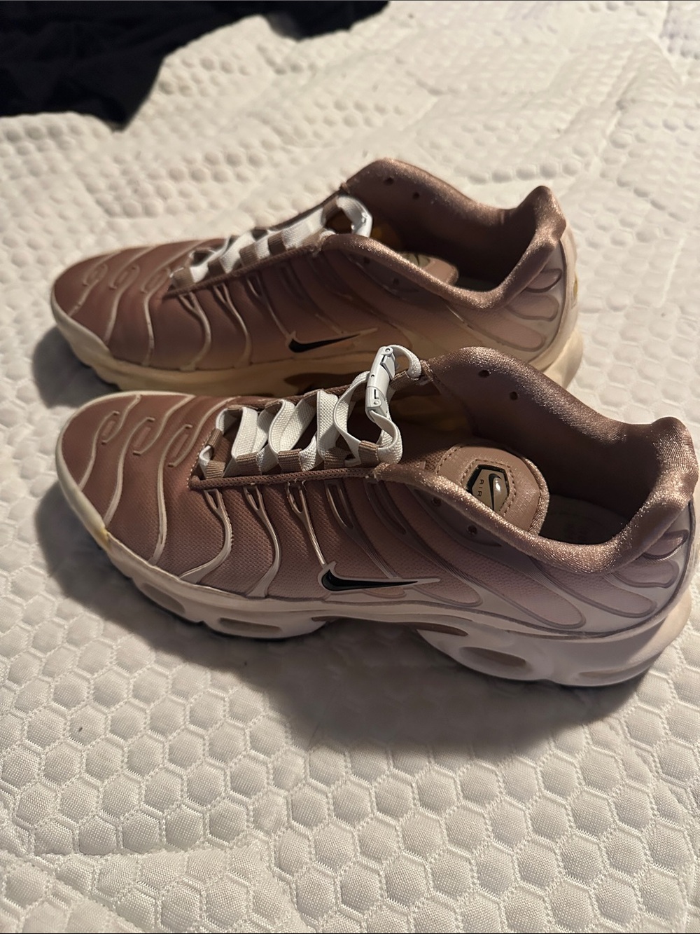 Nike Kids Rose Gold/White Athletic Sneakers